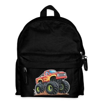 Monstertruck-Wahnsinn - Kinder Rucksack - Schwarz - Vorne
