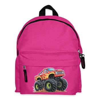 Monster Truck Madness - Kids' Backpack - fuchsia - Front