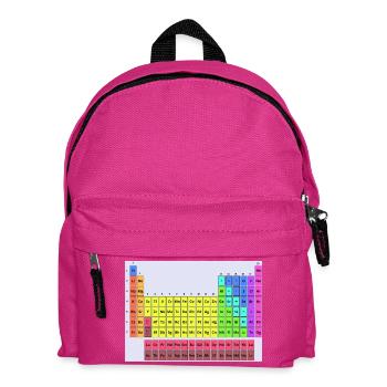 Periodic table - Kids' Backpack - fuchsia - Front