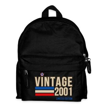 Vintage 2001 limitierte Auflage - Kinder Rucksack - Schwarz - Vorne