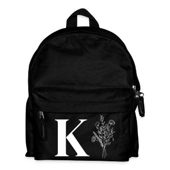 Minimalist flowers - Kids' Backpack - black - Front