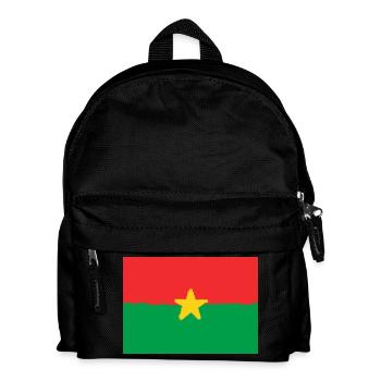 Drapeau du Burkina Faso - Sac à dos Enfant - noir - Devant