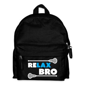 Relax Bro Lacrosse - Kids' Backpack - black - Front