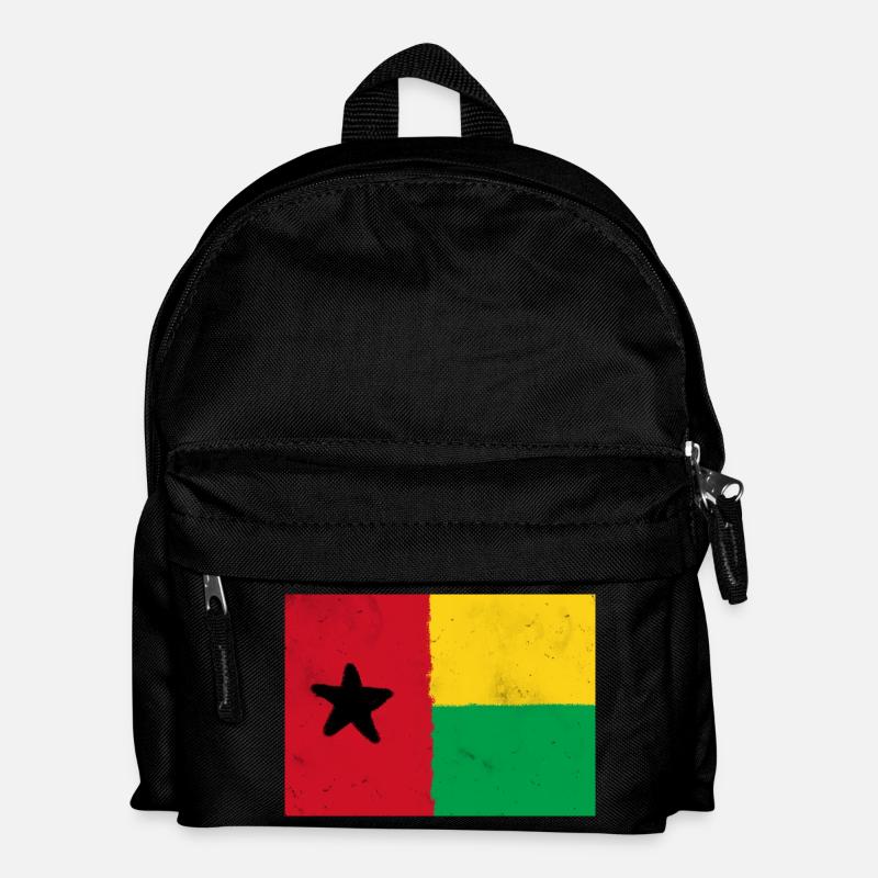 Drapeau de la Guinée-Bissau – Étoile de l’Afrique - Sac à dos Enfant - noir