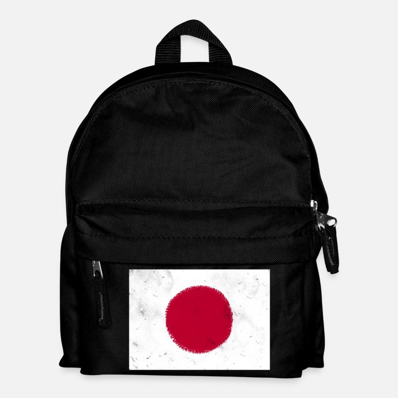 Flagge von Japan - Kinder Rucksack - Schwarz