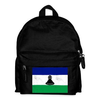 Flag of Lesotho - Kids' Backpack - black - Front