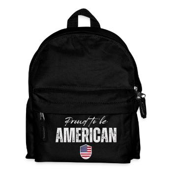 Proud American, I Love America - Kids' Backpack - black - Front