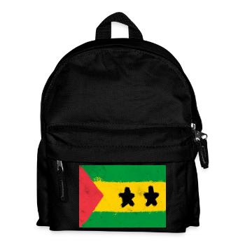 Drapeau de São Tomé-et-Príncipe - Sac à dos Enfant - noir - Devant