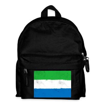 Flag of Sierra Leone - Kids' Backpack - black - Front