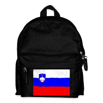 Drapeau de la Slovénie - Sac à dos Enfant - noir - Devant