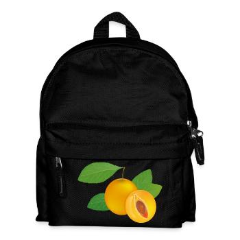 Mirabelle plum motif with juicy flesh - Kids' Backpack - black - Front