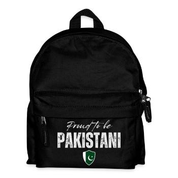 Pakistanais fier, fabriqué au Pakistan - Sac à dos Enfant - noir - Devant