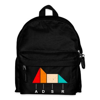 ADSR Sound Hüllkurve Synthesizer Envelope Klang - Kids' Backpack - black - Front