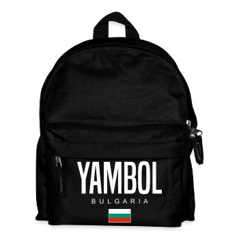 Yambol Bulgarien - Kinder Rucksack - Schwarz - Vorne