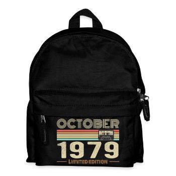 Birthday october 1979 - Kids' Backpack - black - Front