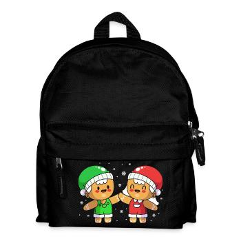 Christmas gingerbread gingerbread man - Kids' Backpack - black - Front