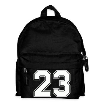 Geometrisches Zahlendesign 23 - Kinder Rucksack - Schwarz - Vorne