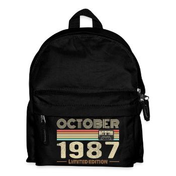 Birthday october 1987 - Kids' Backpack - black - Front