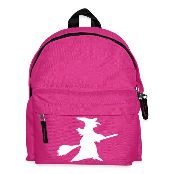 Märchenhafte Zauberhexe im Wald - Kinder Rucksack - Fuchsia - Vorne