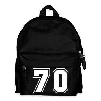 Sporty Numbers Design 70 - Kids' Backpack - black - Front