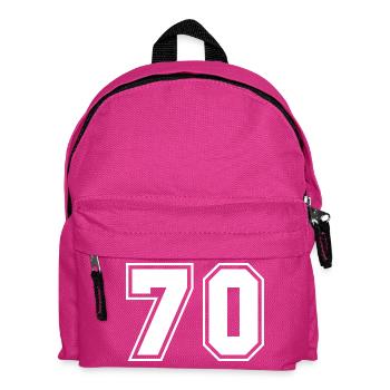Sporty Numbers Design 70 - Kids' Backpack - fuchsia - Front