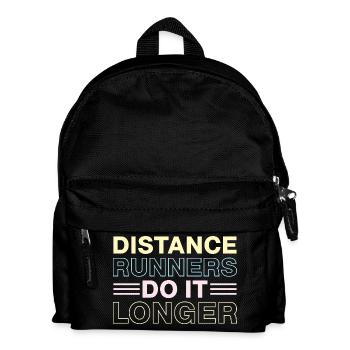 Running Distance Runners Do It Longer Marathon - Kids' Backpack - black - Front