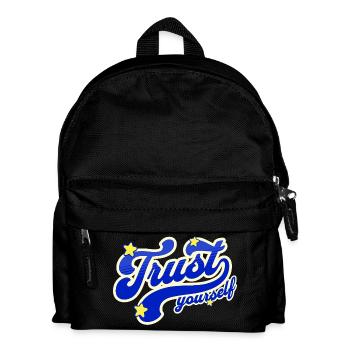 Self-Confidence Starry Script - Kids' Backpack - black - Front