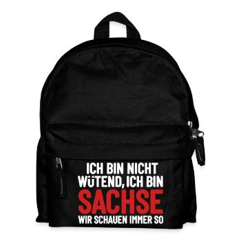 I'm not angry - I'm Saxon - Kids' Backpack - black - Front