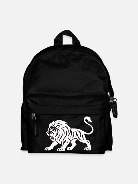 Tiger Silhouette - Kids' Backpack - black