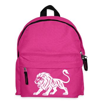 Tiger Silhouette - Kids' Backpack - fuchsia - Front