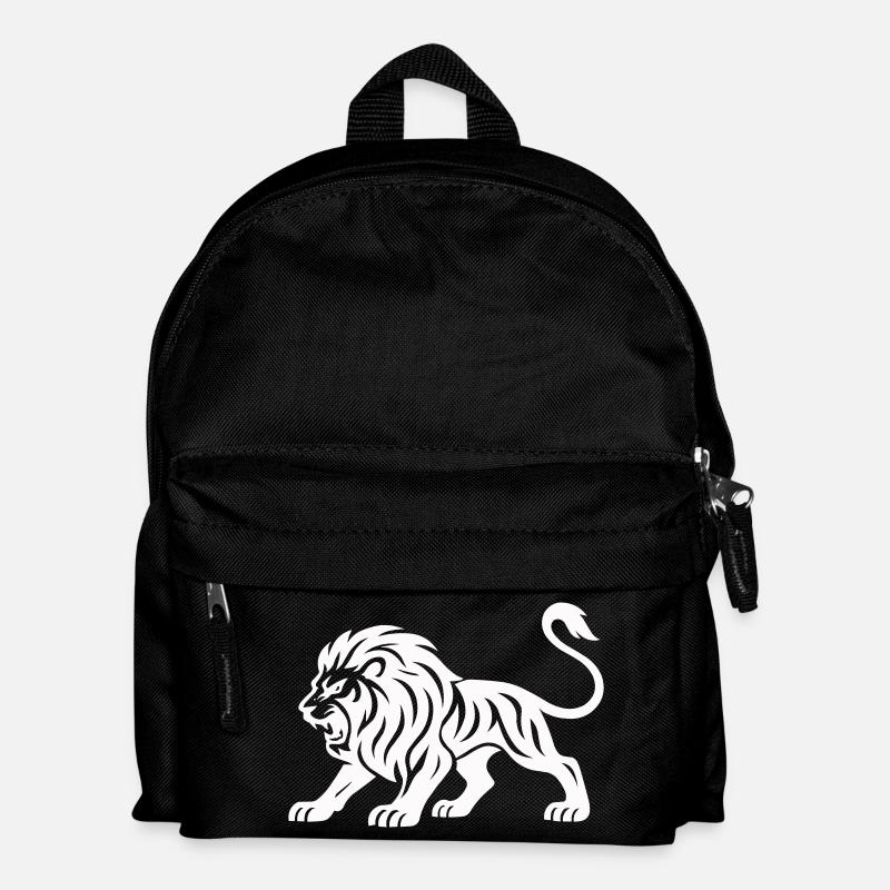 Tiger Silhouette - Kids' Backpack - black