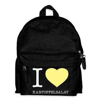 I love Kartoffelsalat - Kinder Rucksack - Schwarz - Vorne