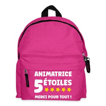ANIMATRICE - Sac à dos Enfant - fuchsia - Devant