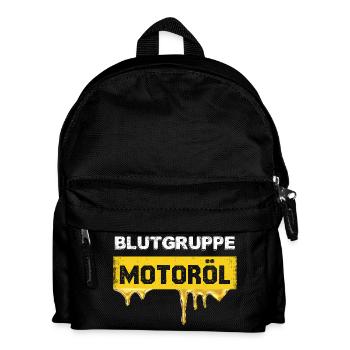 Blood Type Engine Oil Graph - Kids' Backpack - black - Front