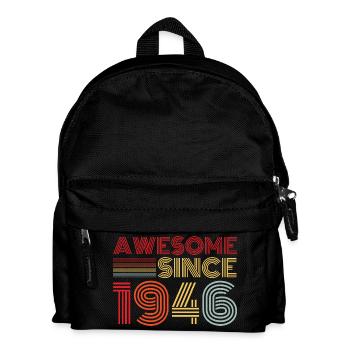 Vintage 1946 Rétro Cadeau D’anniversaire 1946 - Sac à dos Enfant - noir - Devant