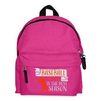 La saison de baseball est la meilleure saison des sports de fans - Sac à dos Enfant - fuchsia - Devant