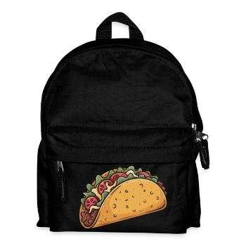 Cartoon Taco Fiesta - Sac à dos Enfant - noir - Devant