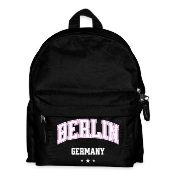 Berlin Pink Varsity Germany - Kids' Backpack - black - Front