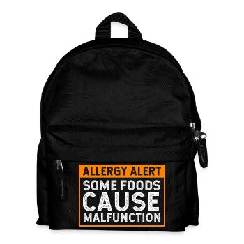 Allergie alimentaire - Sac à dos Enfant - noir - Devant