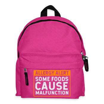 Lebensmittel Allergie - Kinder Rucksack - Fuchsia - Vorne