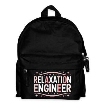 Masseurin Sprüche Massage Lustige Masseur Geschenk - Kinder Rucksack - Schwarz - Vorne
