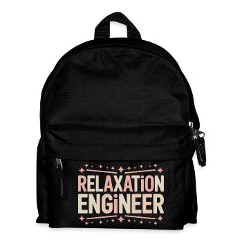 Masseurin Sprüche Massage Lustige Masseur Geschenk - Kinder Rucksack - Schwarz - Vorne