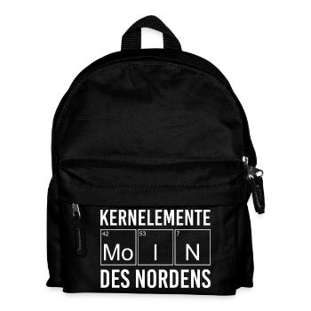 Kernelemente des Nordens Norddeutsch - Kinder Rucksack - Schwarz - Vorne
