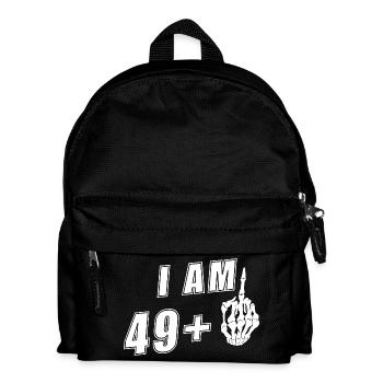 50th Birthday Woman 50s 50th I'm 49+ plus - Kids' Backpack - black - Front