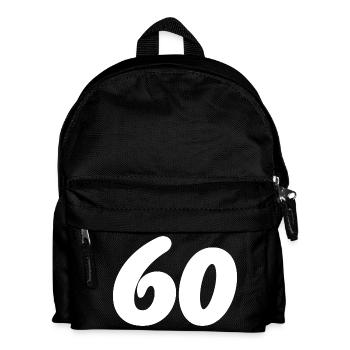 60. 60 YEARS. 60th ANNIVERSARY. 60TH BIRTHDAY. - Kids' Backpack - black - Front