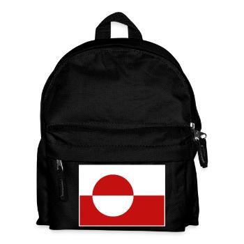 Greenland Flag - Kids' Backpack - black - Front