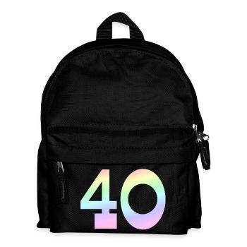 40 pastell farben - Kinder Rucksack - Schwarz - Vorne