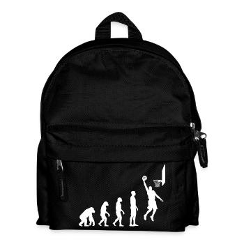 Basketball Dunk Evolution Motif - Kids' Backpack - black - Front