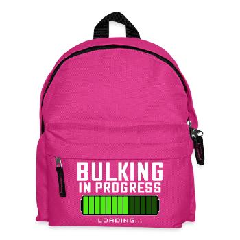 Bulking in Progress Fitness GYM Bodybuilding - Sac à dos Enfant - fuchsia - Devant