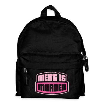 Vegan Statement - Kinder Rucksack - Schwarz - Vorne